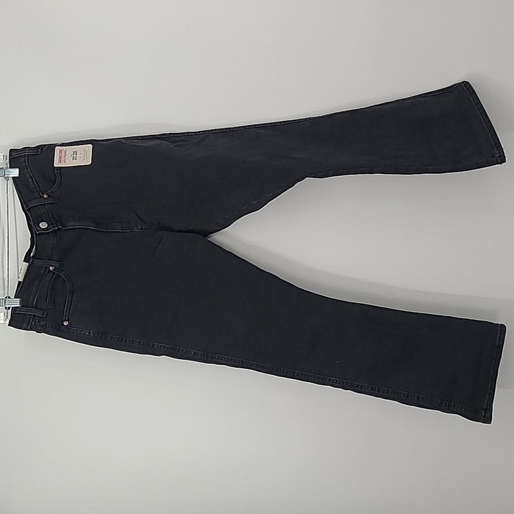 NWT Levi Strauss Signature black jeans size 10 high rise kick boot
